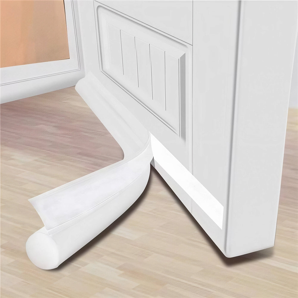 DaxenMix Door Draft Stopper - Premium Leather Double-Sided Under Door Seal, Fits up to 36"