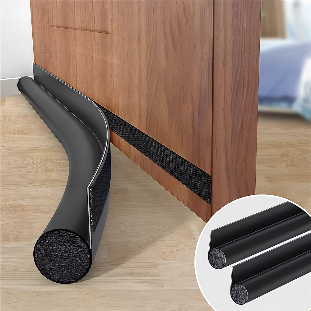 DaxenMix Door Draft Stopper - Premium Leather Double-Sided Under Door Seal, Fits up to 36"