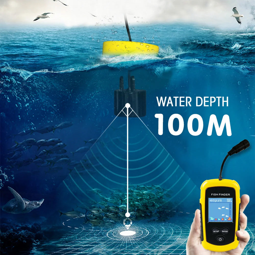 DepthTrek Portable Fish Finder with Wireless Sonar for Ice and Lake Fishing