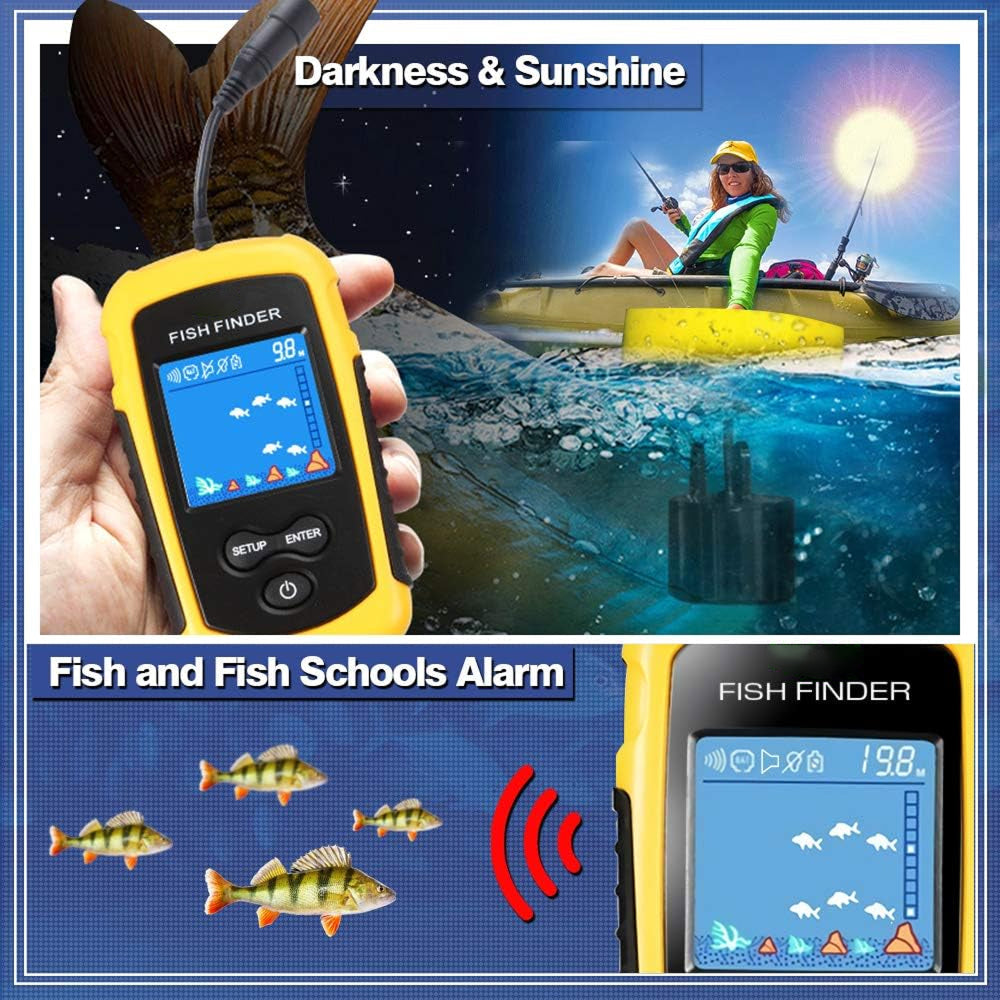 DepthTrek Portable Fish Finder with Wireless Sonar for Ice and Lake Fishing