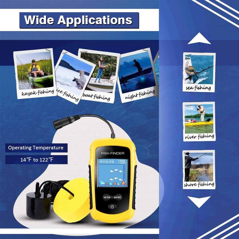 DepthTrek Portable Fish Finder with Wireless Sonar for Ice and Lake Fishing