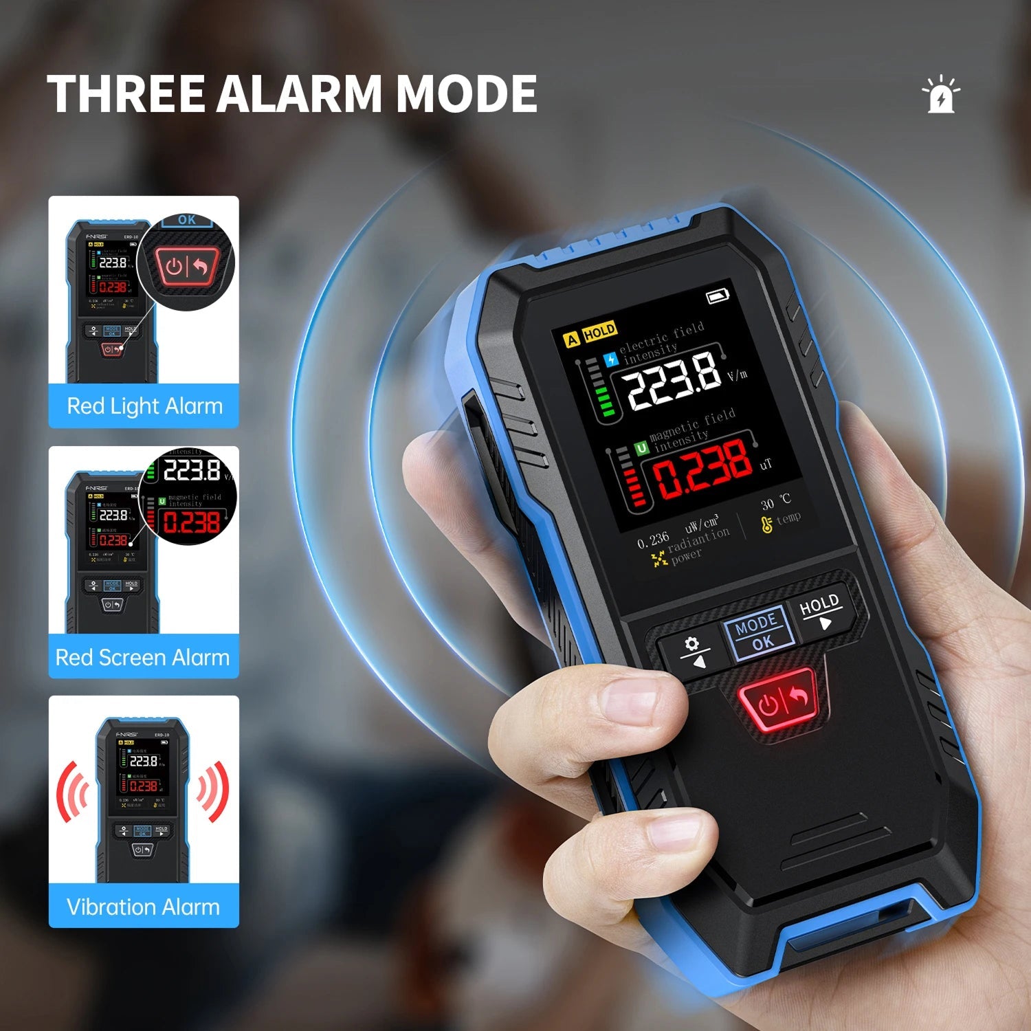 DetexMifi Professional 4-in-1 EMF Meter & 5G Scanner