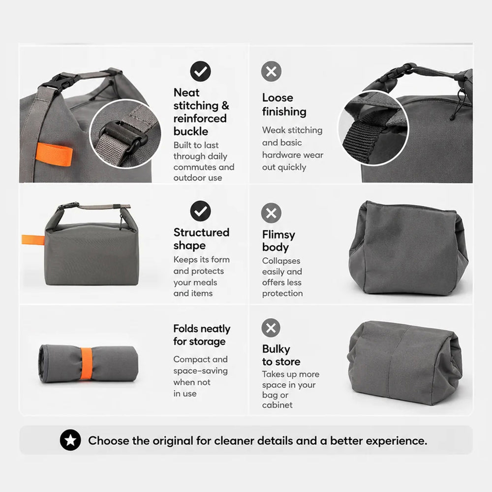 DonisWel Insulated Lunch Bag Waterproof Thermal Carrier