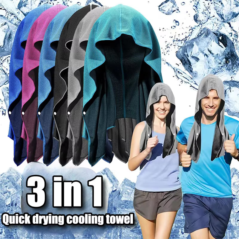 DryColix Instant Cooling Towel for Athletes and Outdoor Heat Relief