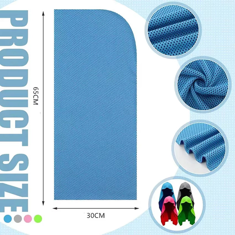 DryColix Hooded Cooling Towel with 40+ UV Protection