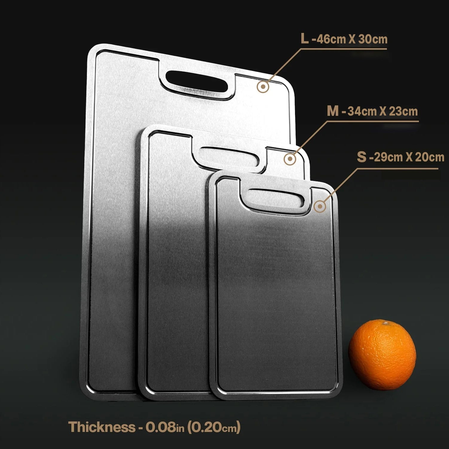 EciChop Pure Titanium Cutting Board | Non-Toxic & Antibacterial