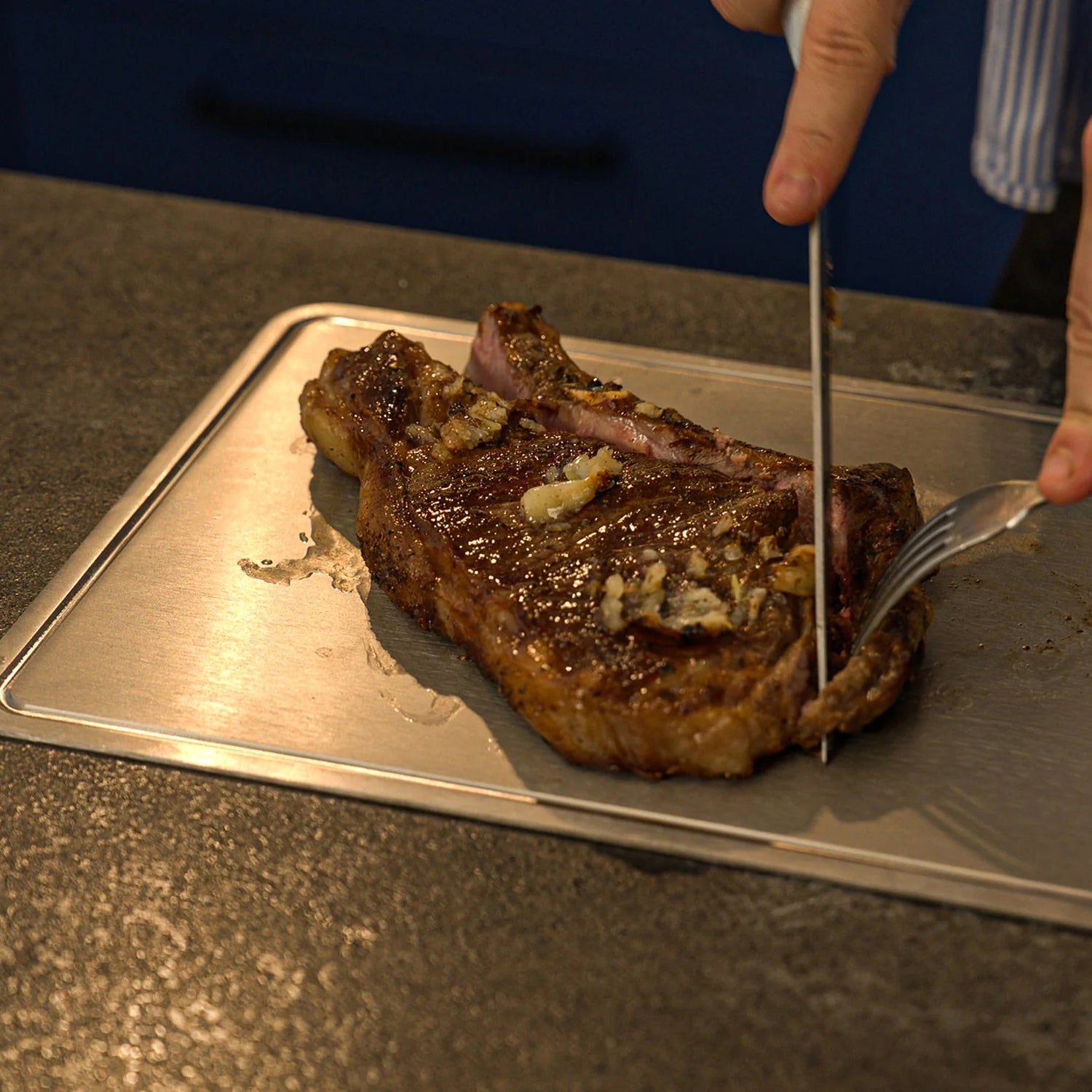 EciChop Pure Titanium Cutting Board | Non-Toxic & Antibacterial