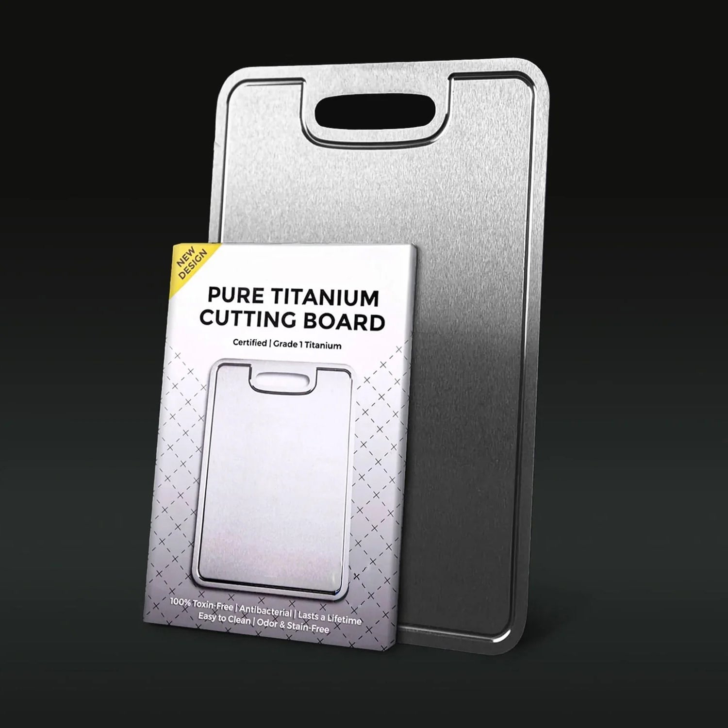EciChop Pure Titanium Cutting Board | Non-Toxic & Antibacterial