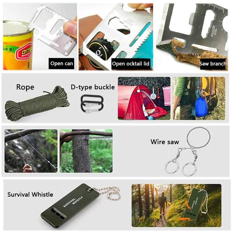 EdoSurvi All-in-One Tactical Survival & First Aid Kit