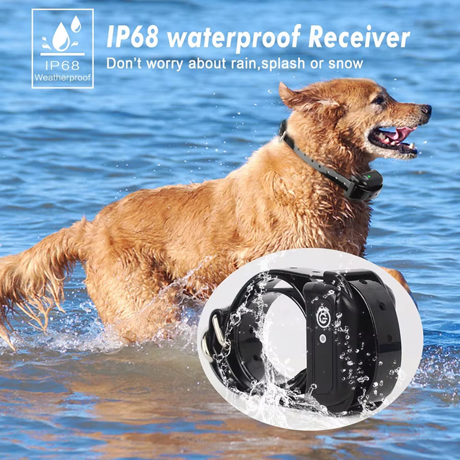 ElexFence Wireless Dog Electric Fence - 656ft Long Range Coverage, IP68 Waterproof Rechargeable Receiver