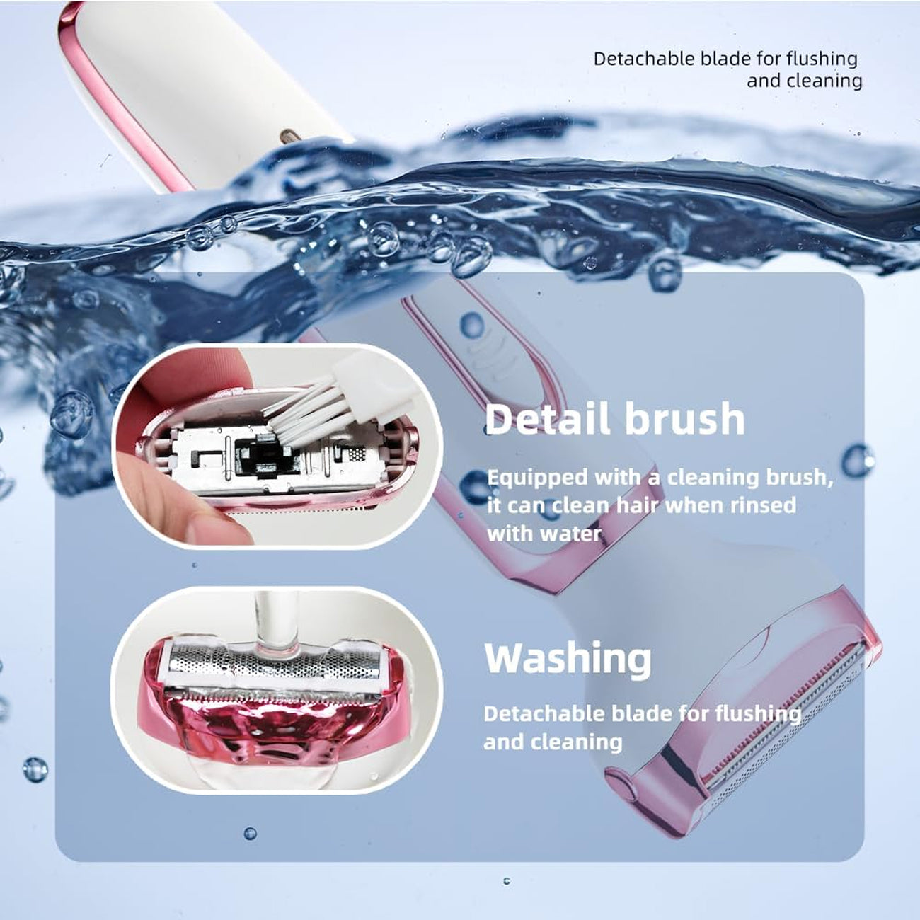 ElixMise 4-in-1 Hypoallergenic Bikini Trimmer and Grooming Set