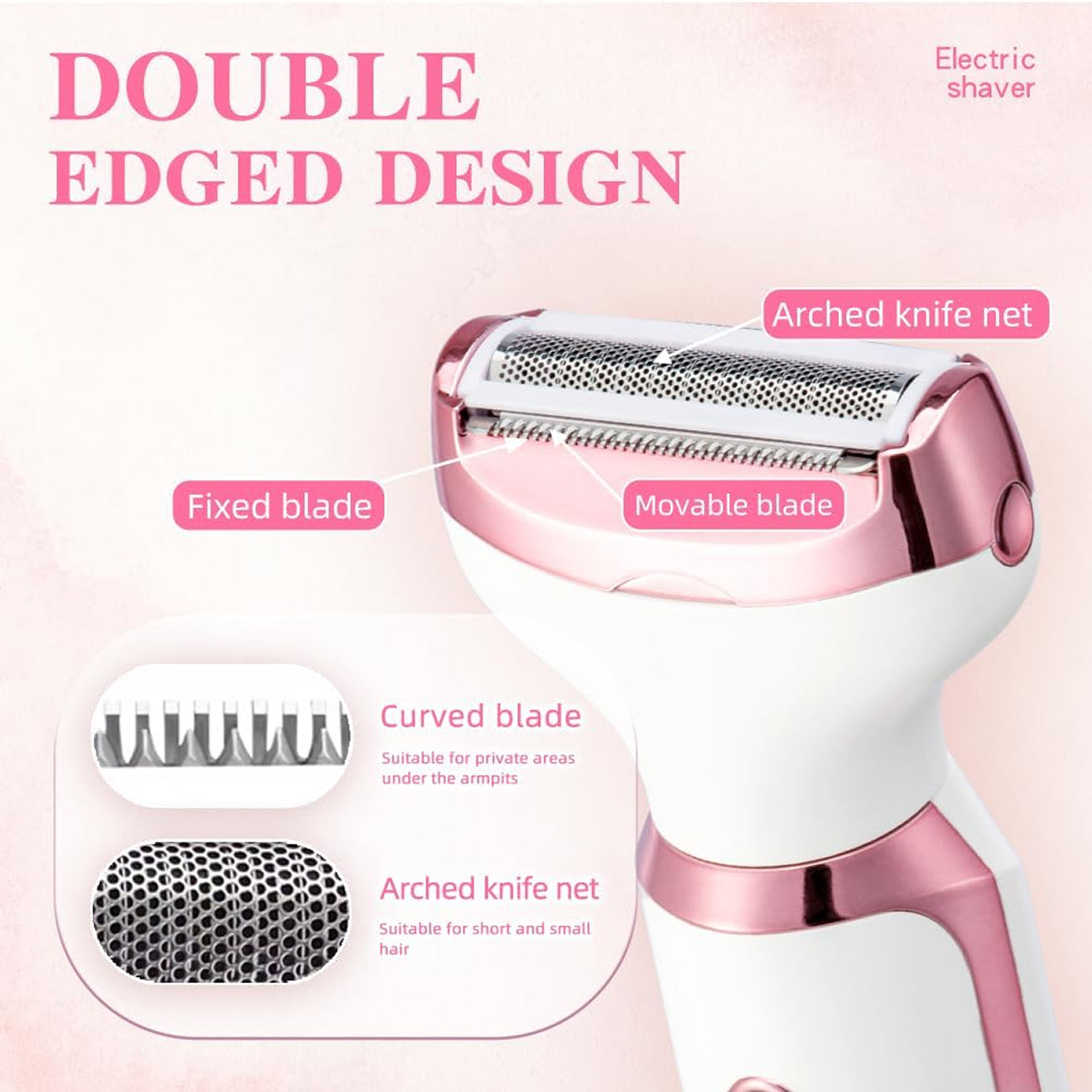 ElixMise 4-in-1 Hypoallergenic Bikini Trimmer and Grooming Set