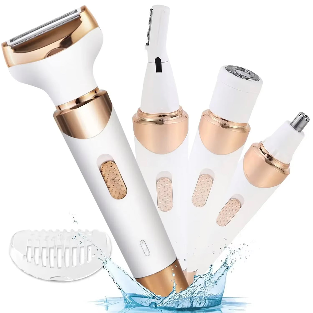 ElixMise 4-in-1 Hypoallergenic Bikini Trimmer and Grooming Set