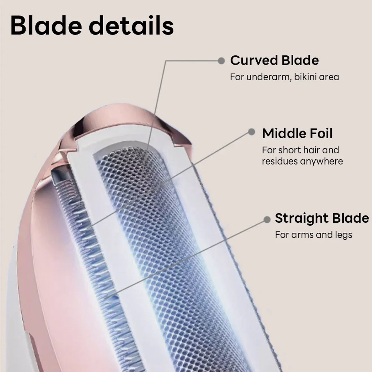 ElixMise 4-in-1 Hypoallergenic Bikini Trimmer and Grooming Set