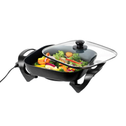 EltroPix 1400W Electric Skillet with Non-Stick Surface