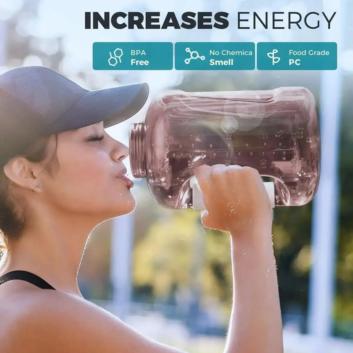 ElyHidro V2 1.5L Hydrogen Smart Water Bottle with SPE PEM Tech