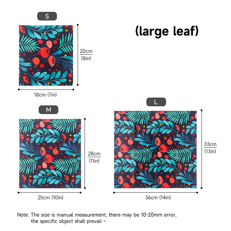 EmberFere Reusable Organic Beeswax Food Wraps 3-Pack