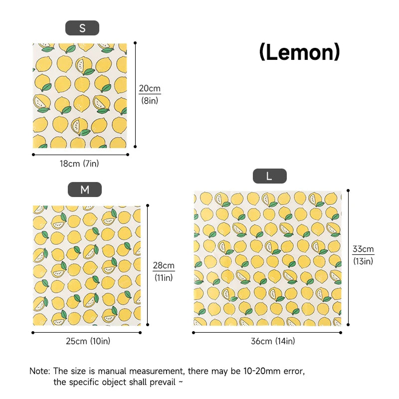 EmberFere Reusable Organic Beeswax Food Wraps 3-Pack
