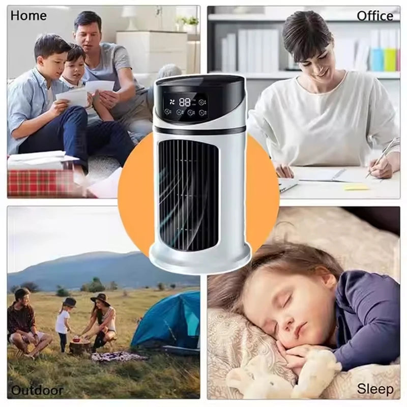 ErigPord Portable Fan | Ice Cooling & Humidifier Mist