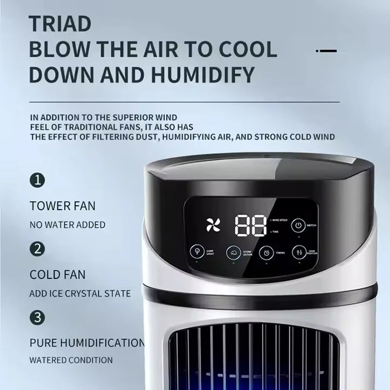 ErigPord Portable Fan | Ice Cooling & Humidifier Mist