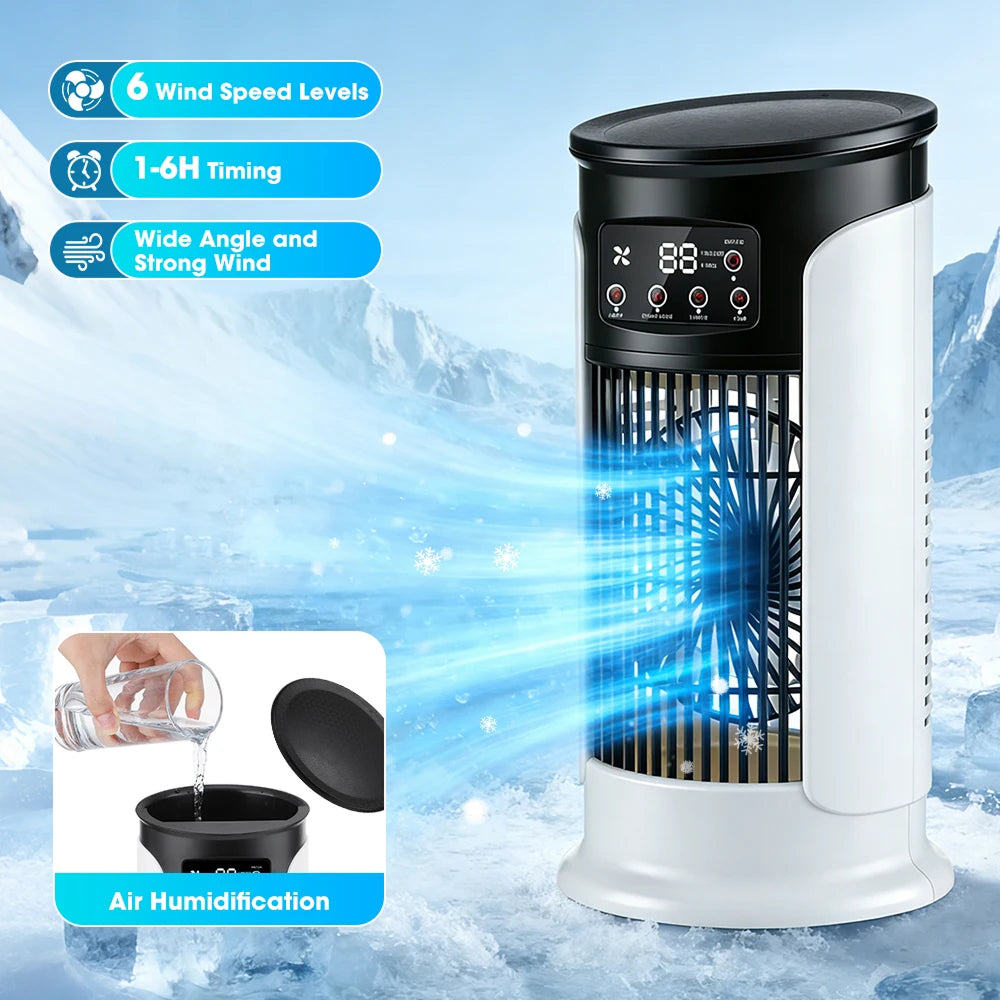 ErigPord Portable Fan | Ice Cooling & Humidifier Mist