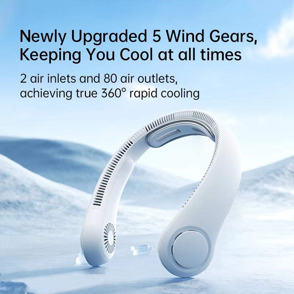 FaniWixe Neck Fan - 5-Speed Bladeless Personal Cooling Neck Fan