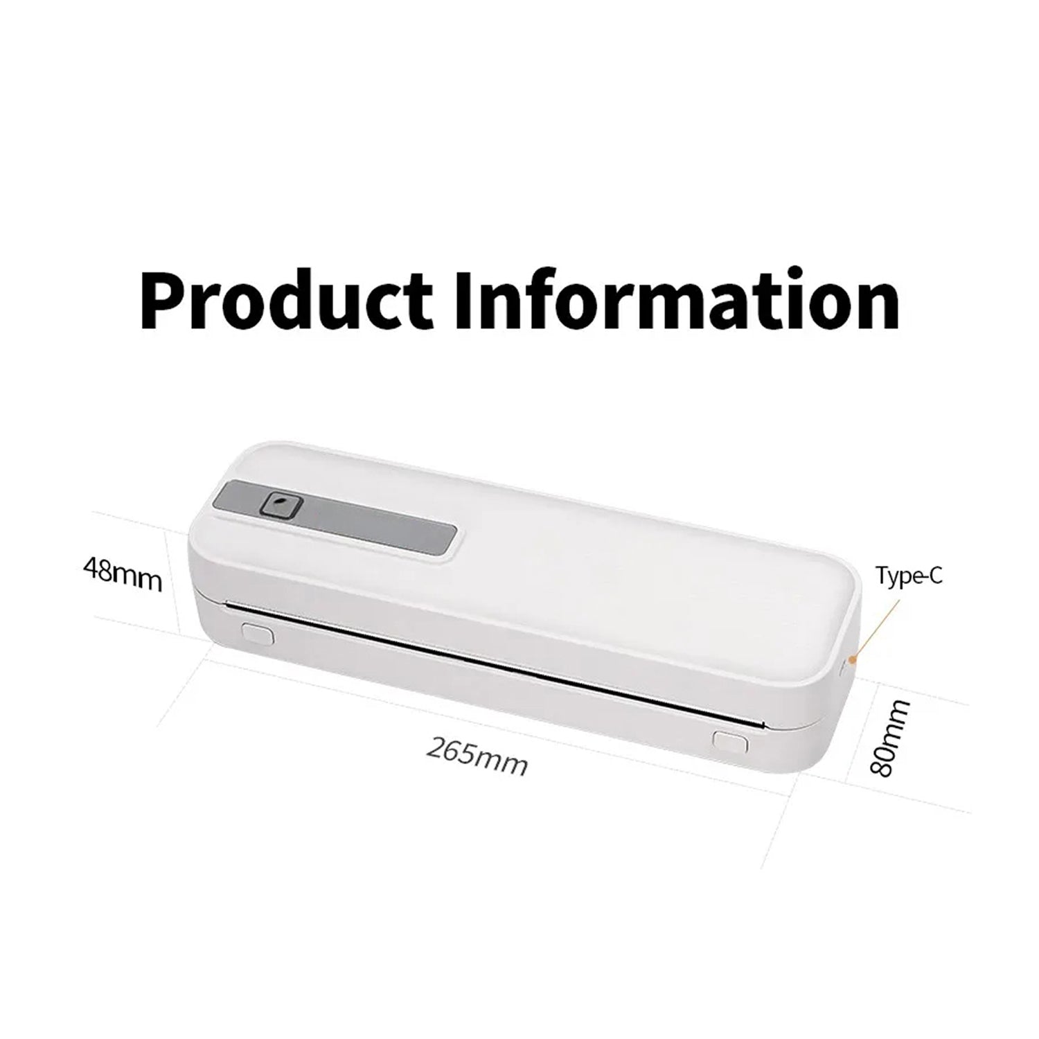 FastConnit Portable Inkless Thermal Printer for Mobile & Desktop