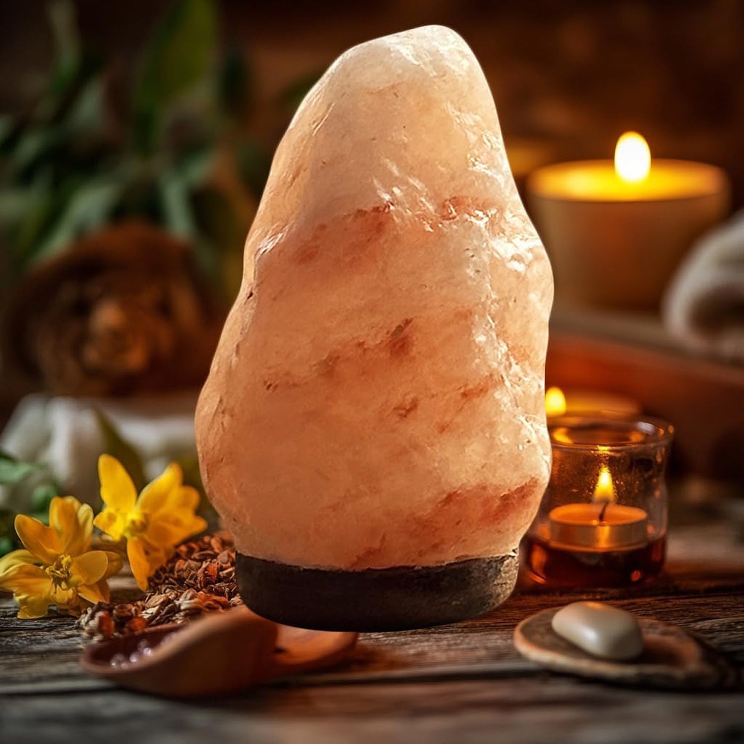 FaveBirch Authentic Himalayan Salt Lamp USB LED