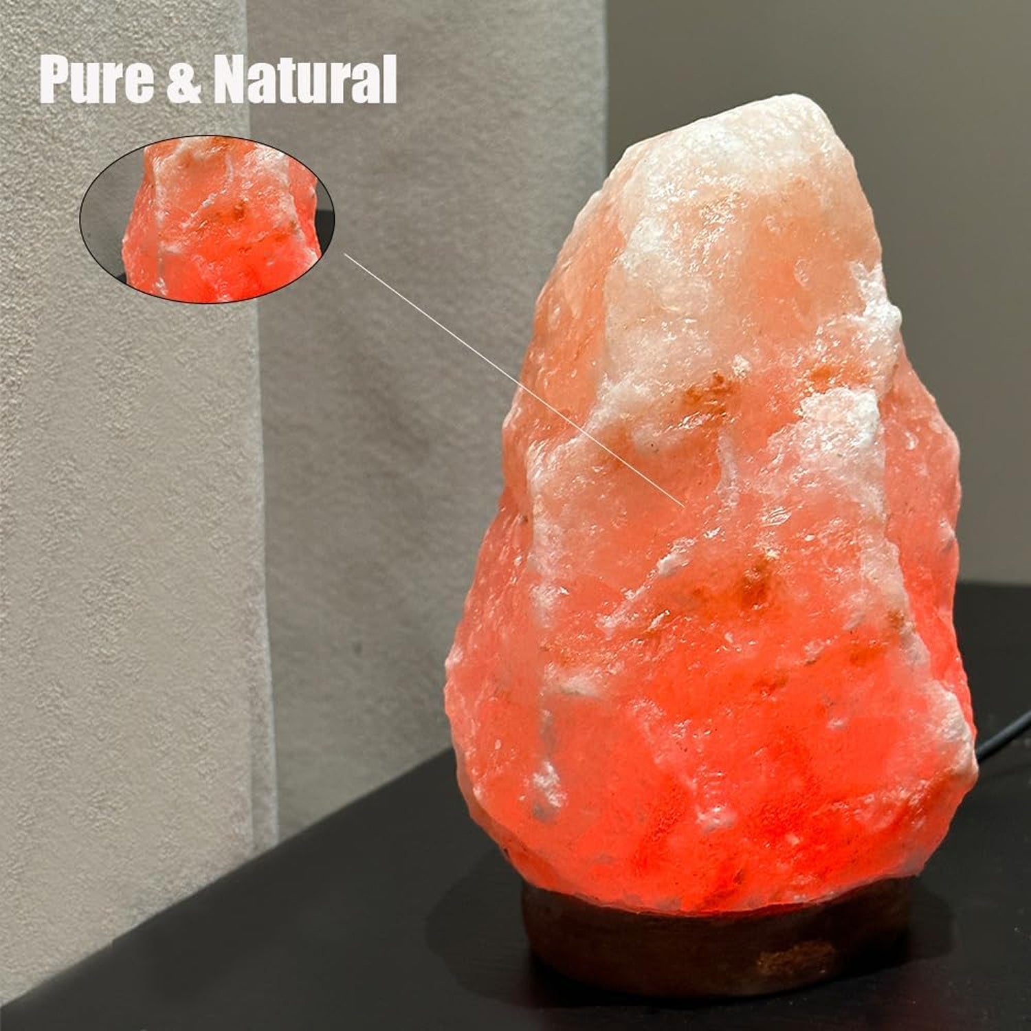 FaveBirch Authentic Himalayan Salt Lamp USB LED