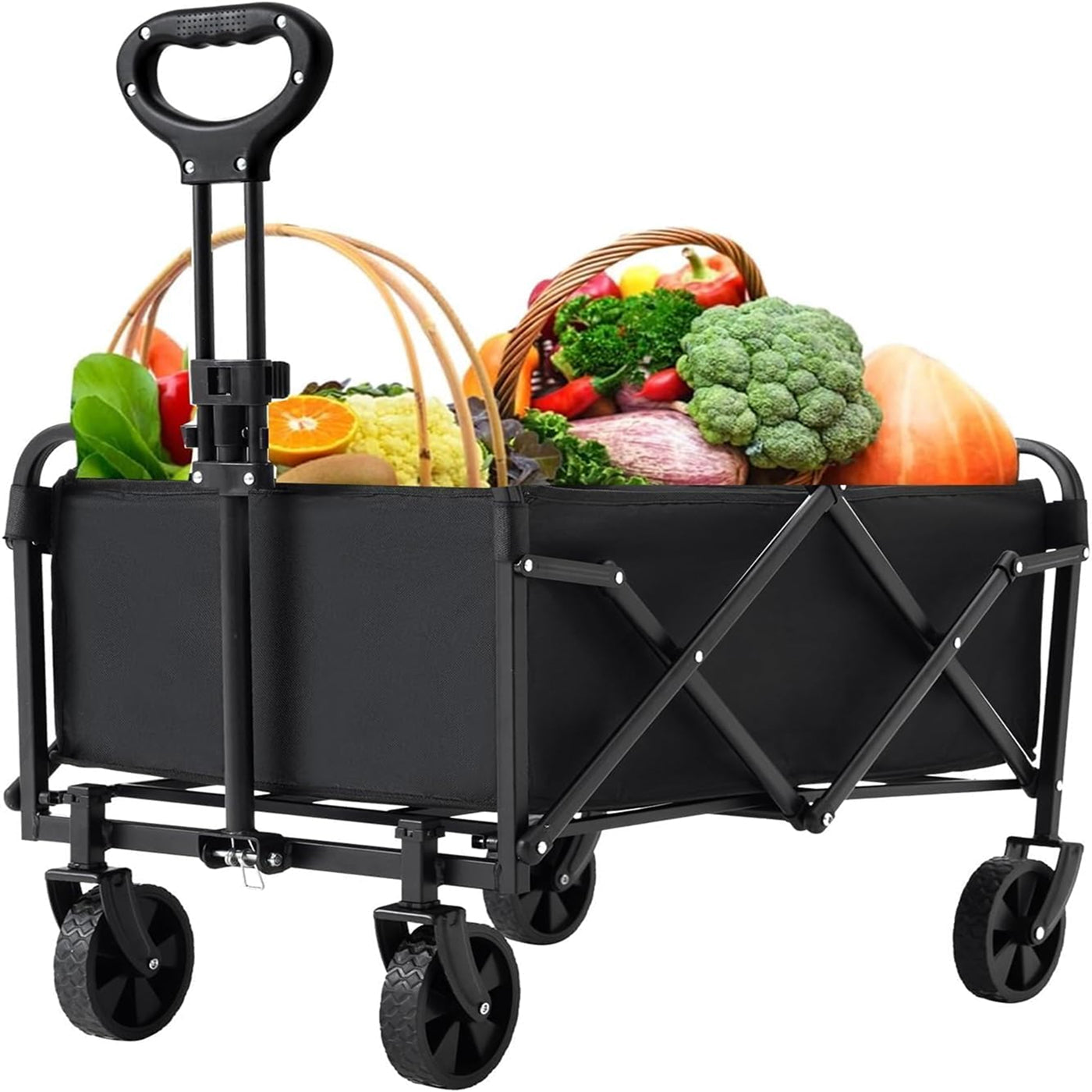 FaxinLika Heavy Duty Foldable Wagon for Beach and Garden