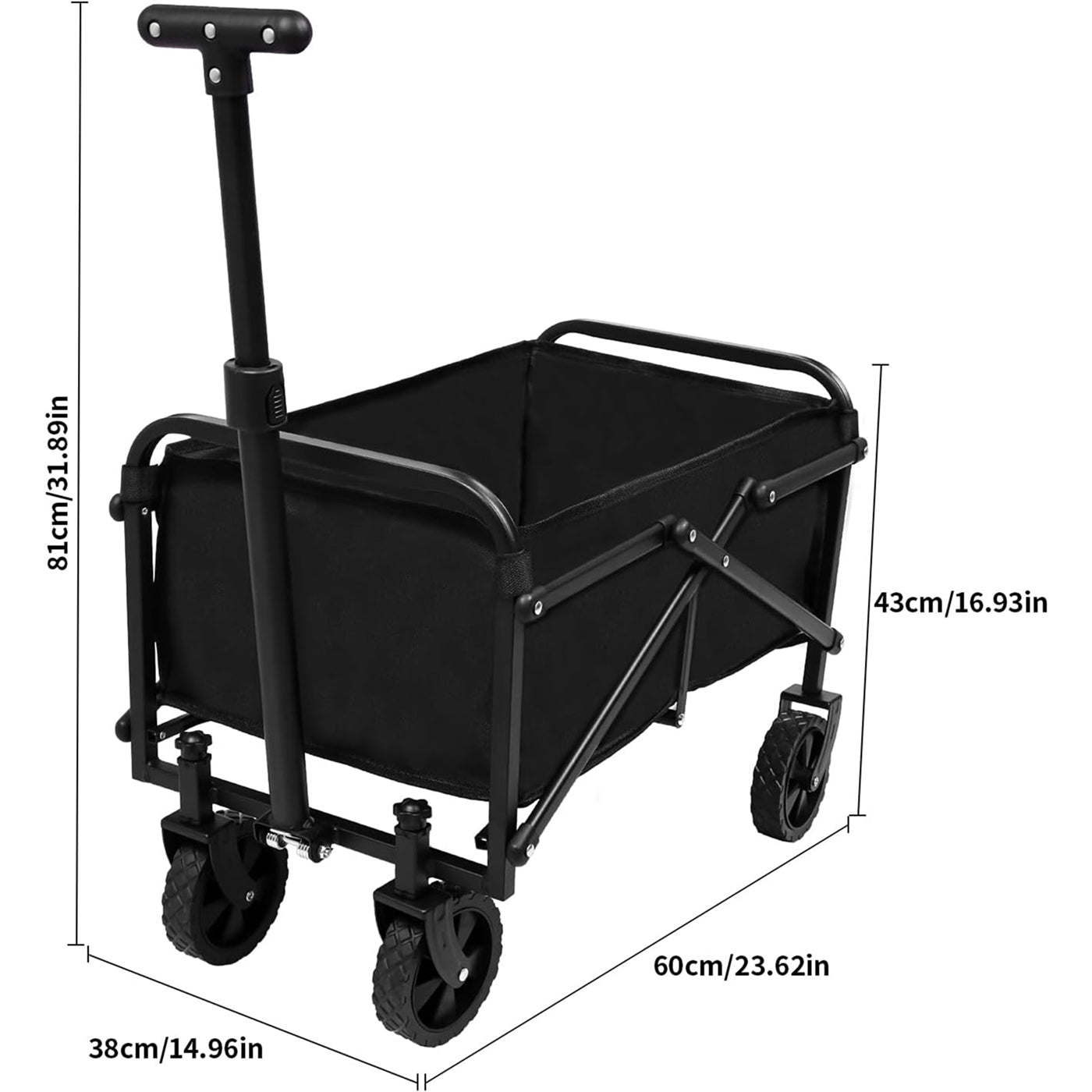 FaxinLika Heavy Duty Foldable Wagon for Beach and Garden