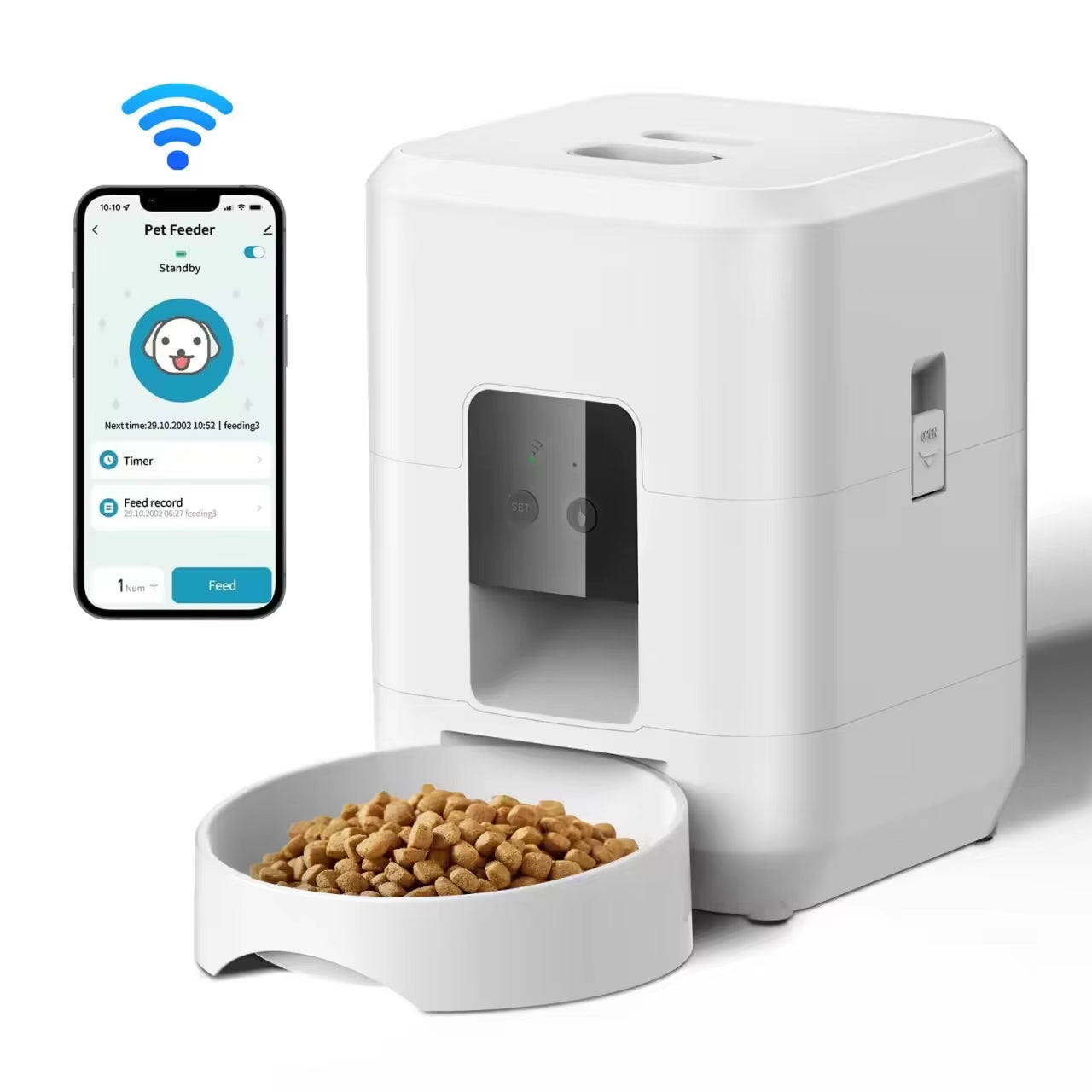 BostFoni Smart Automatic Cat Feeder with WiFi and App Control