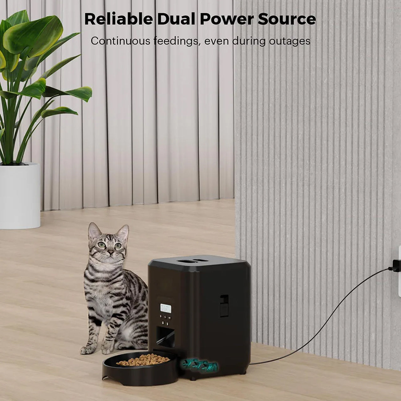 BostFoni Smart Automatic Cat Feeder with WiFi and App Control