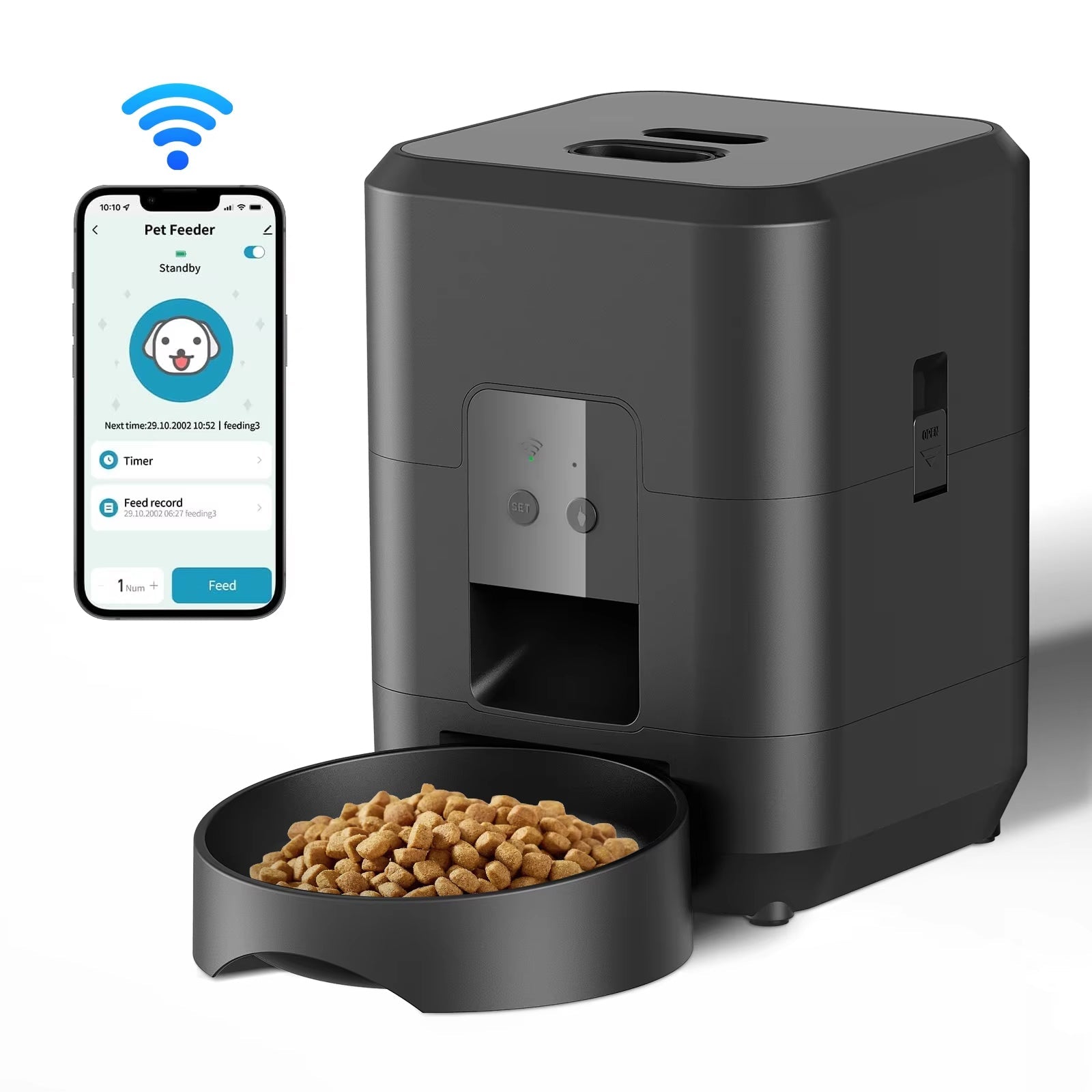 BostFoni Smart Automatic Cat Feeder with WiFi and App Control
