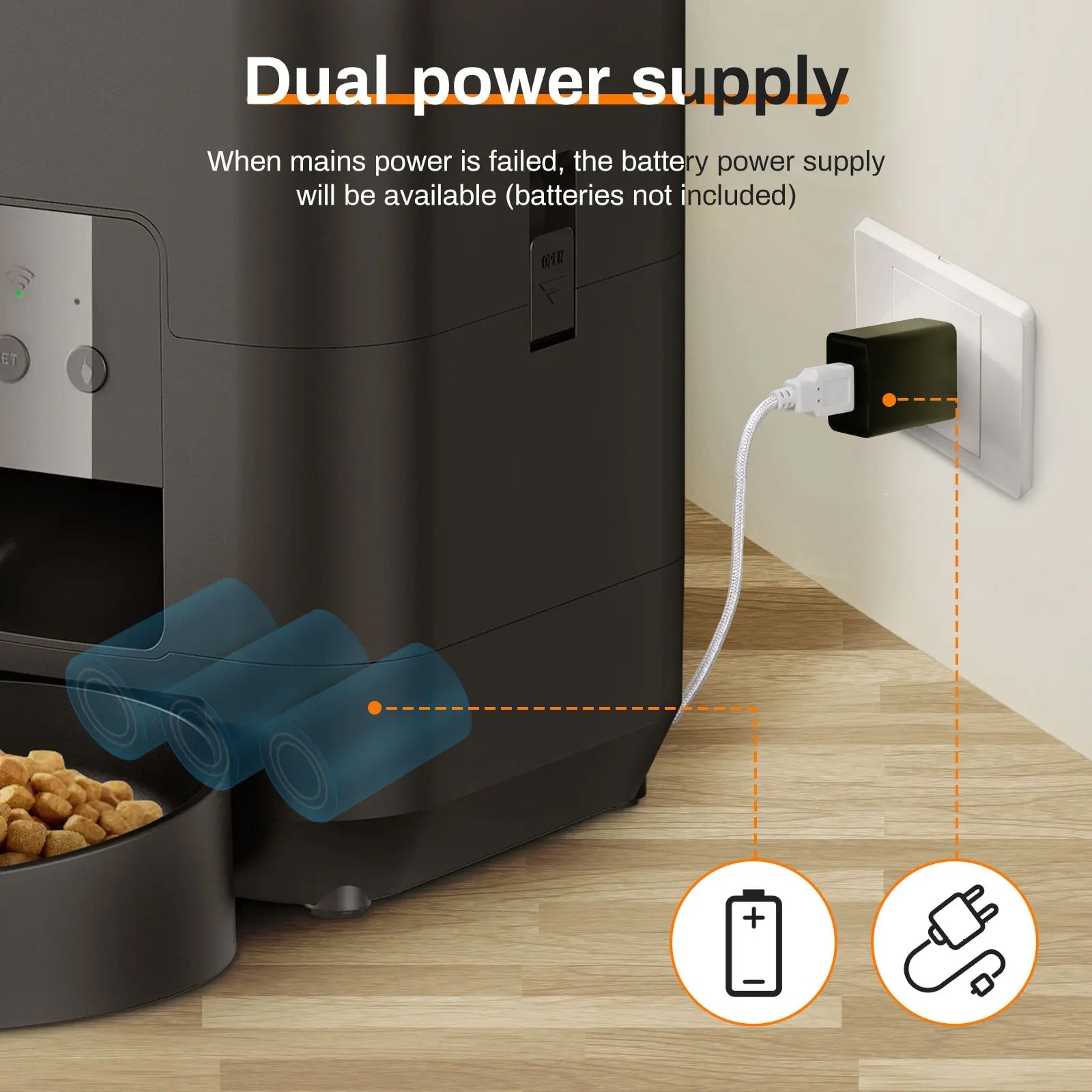 BostFoni Smart Automatic Cat Feeder with WiFi and App Control