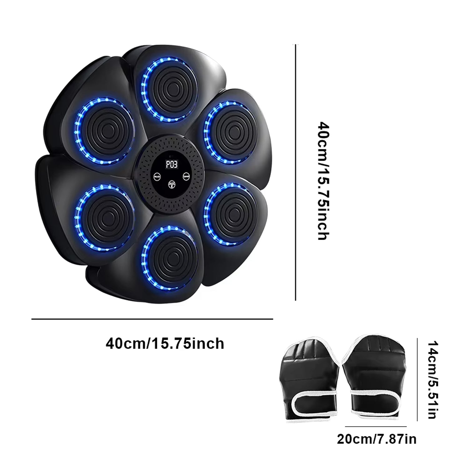 FightMuzi Smart Music Boxing Machine for Home Fitness