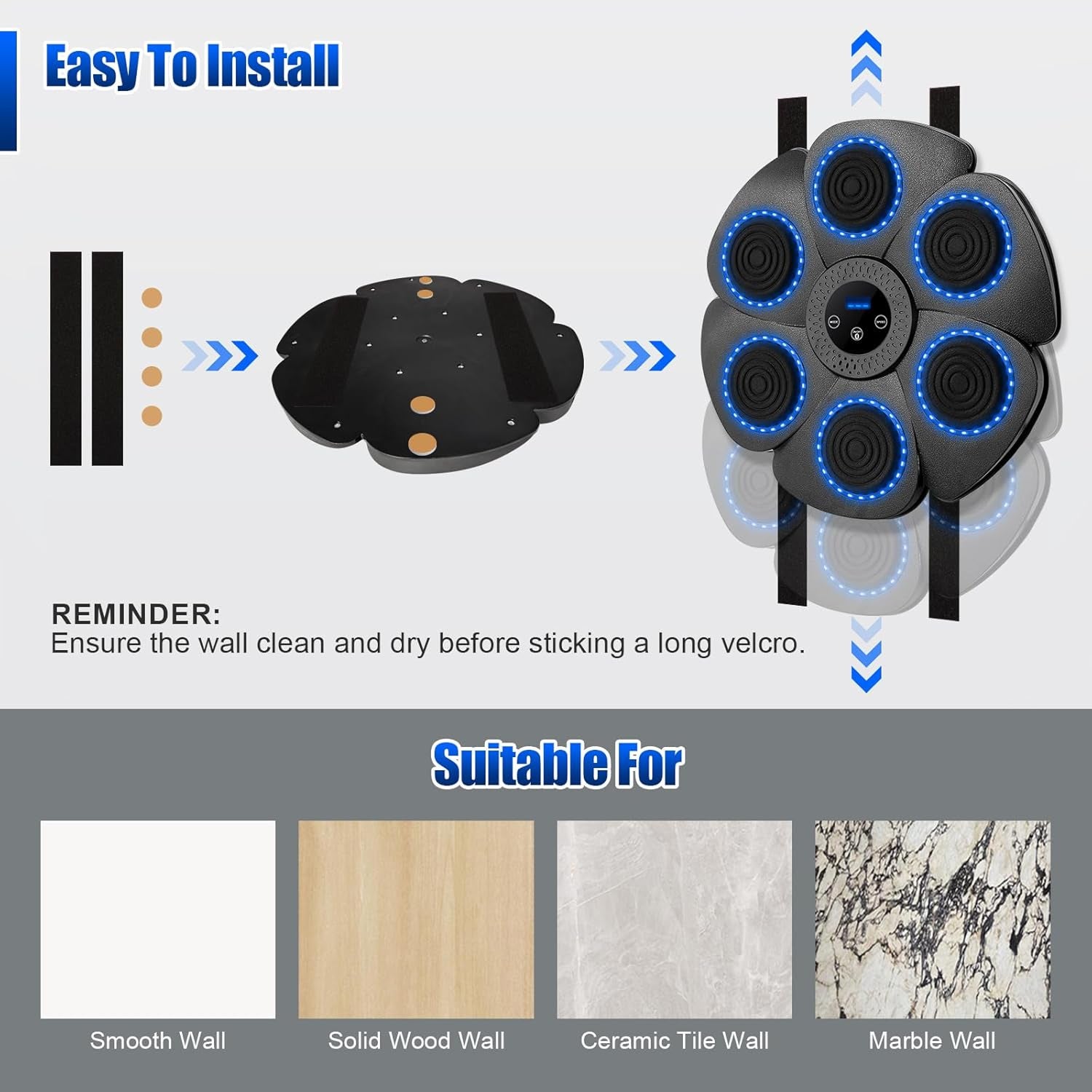 FightMuzi Smart Music Boxing Machine for Home Fitness