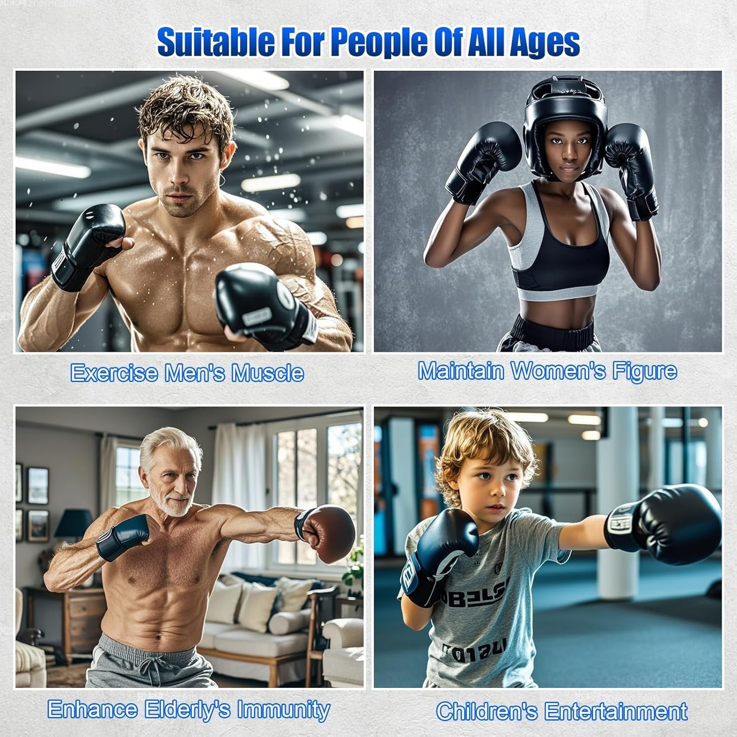 FightMuzi Smart Music Boxing Machine for Home Fitness