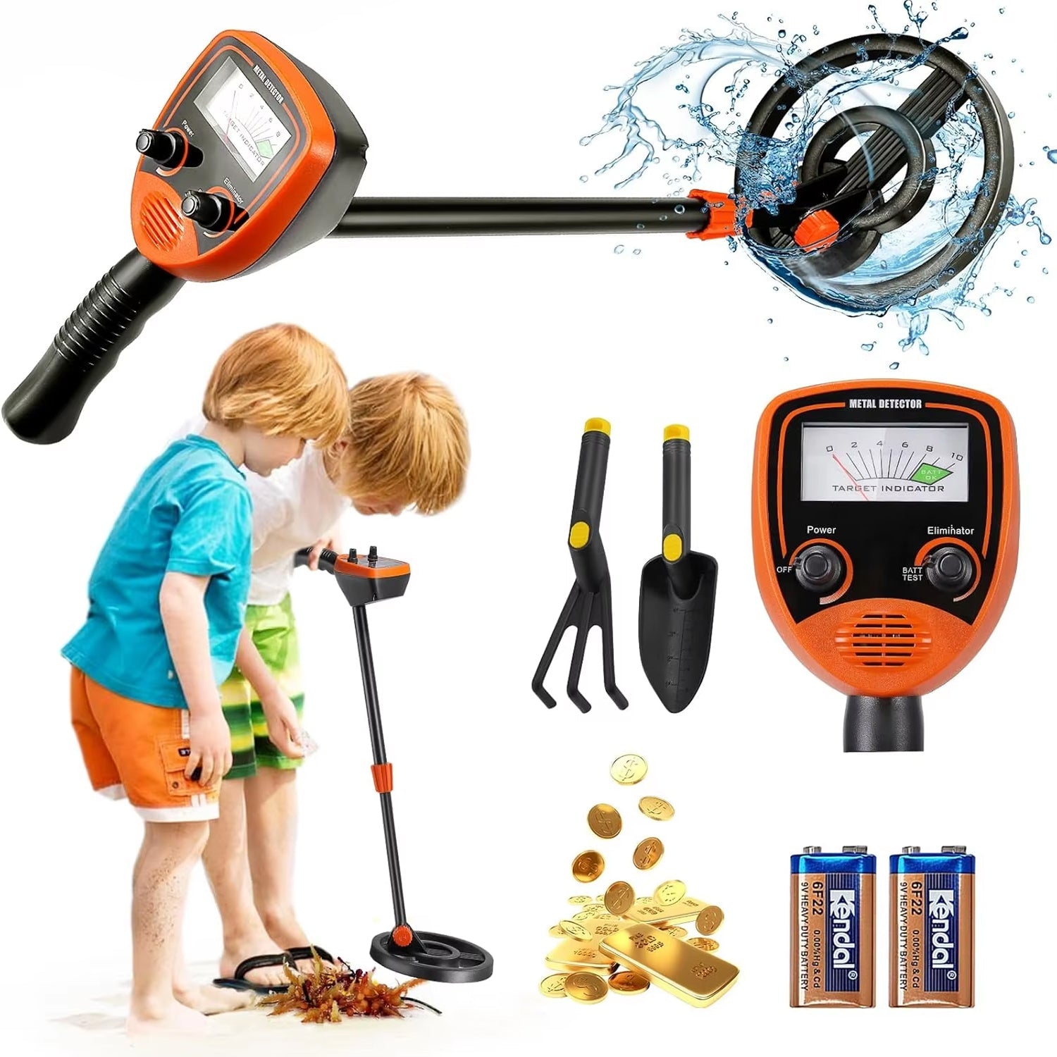 Findytrex Metal Detector for Kids IP68 Waterproof