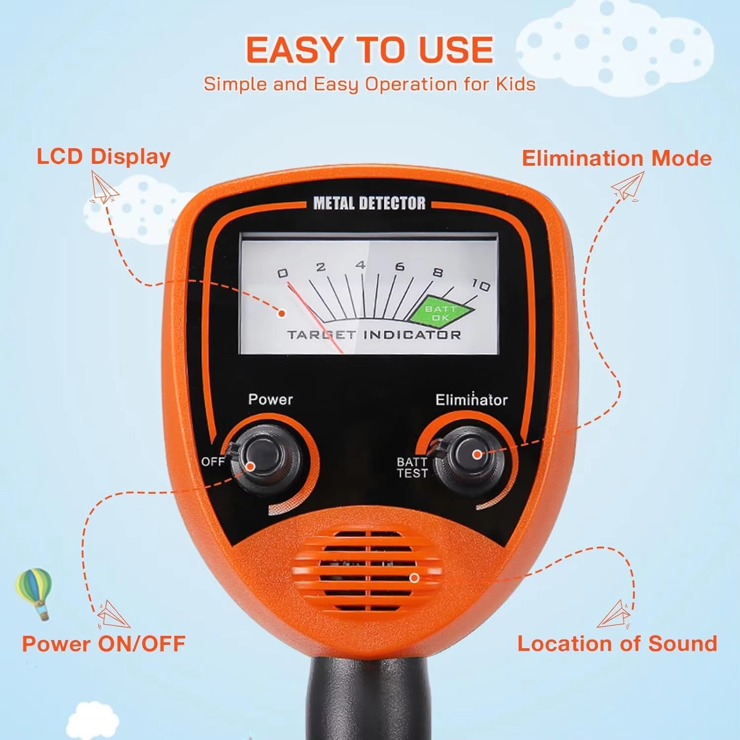 Findytrex Metal Detector for Kids IP68 Waterproof