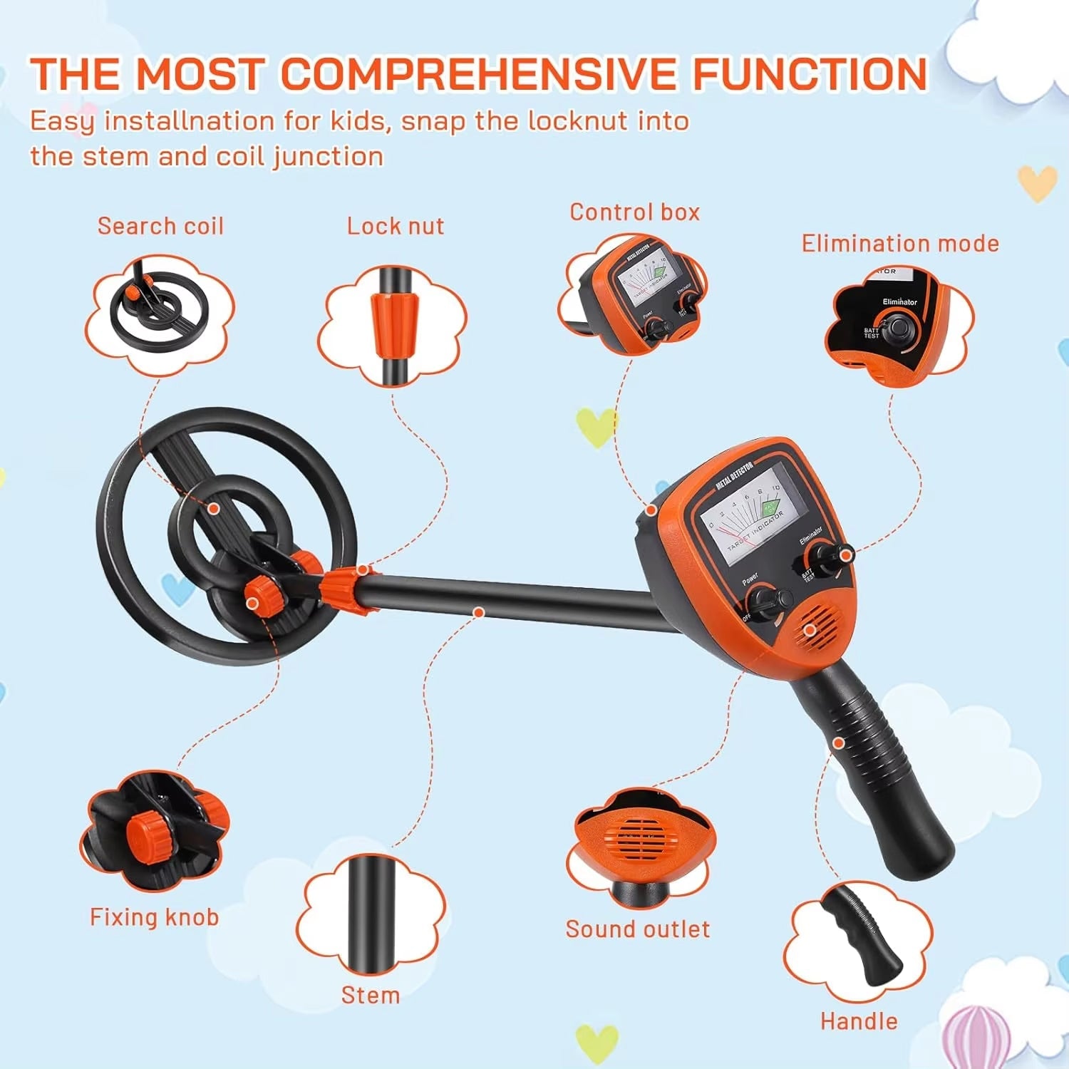 Findytrex Metal Detector for Kids IP68 Waterproof