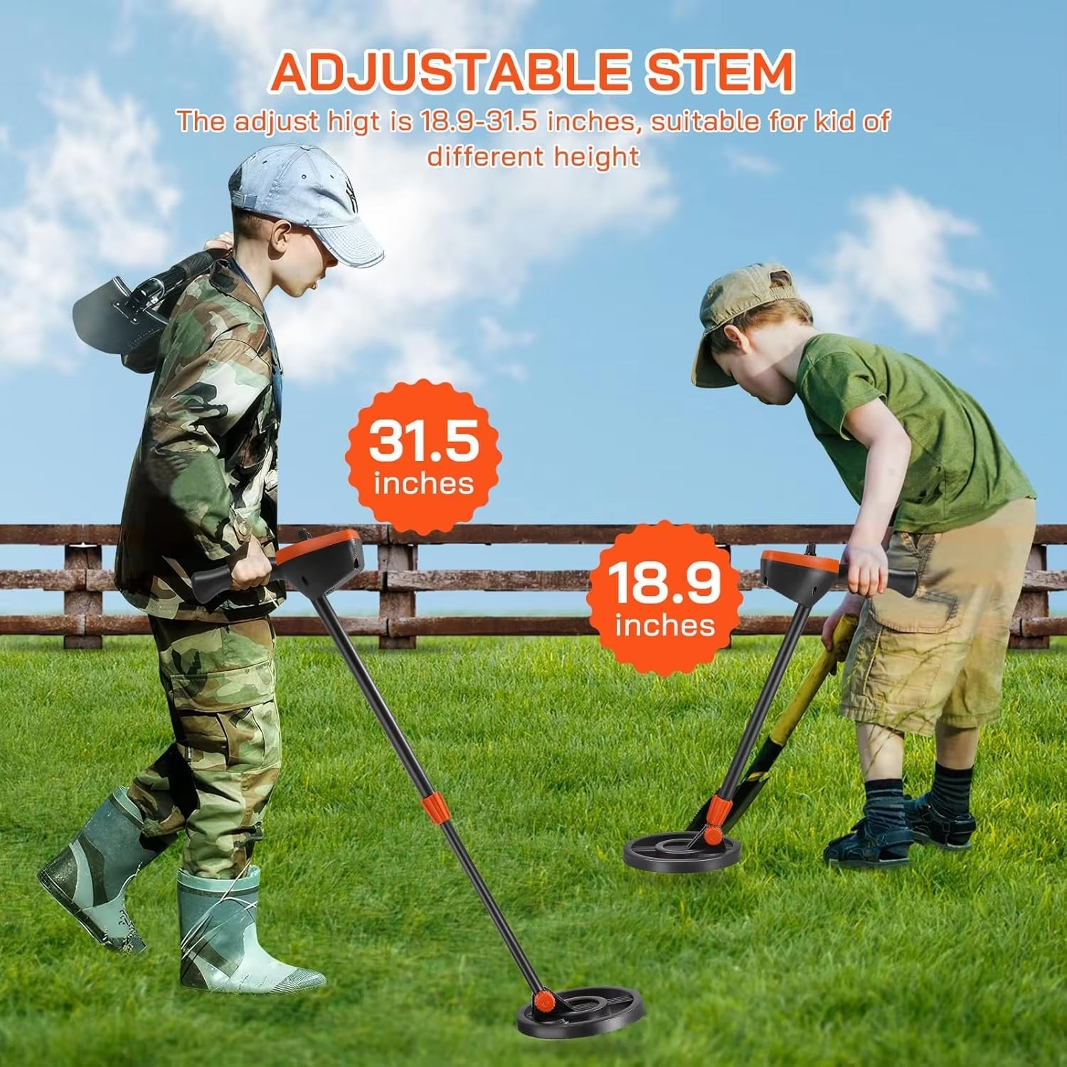 Findytrex Metal Detector for Kids IP68 Waterproof