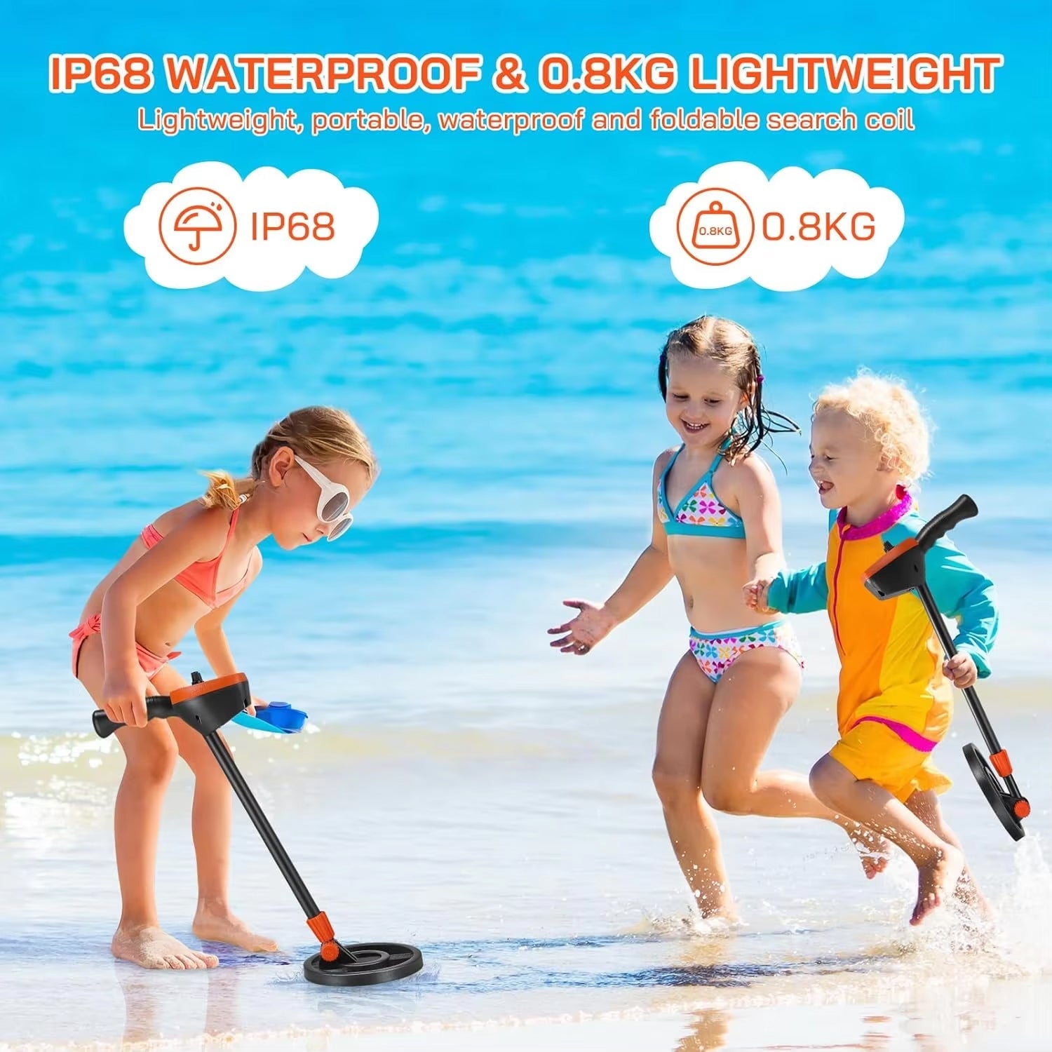 Findytrex Metal Detector for Kids IP68 Waterproof