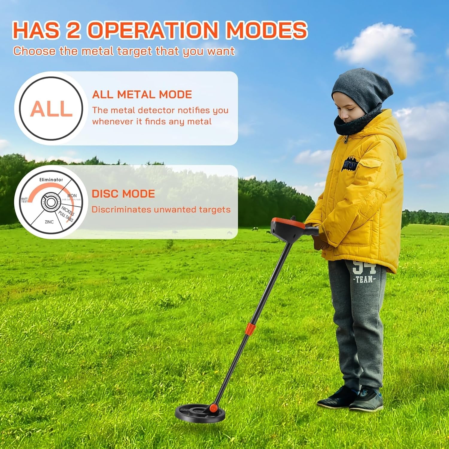 Findytrex Metal Detector for Kids IP68 Waterproof