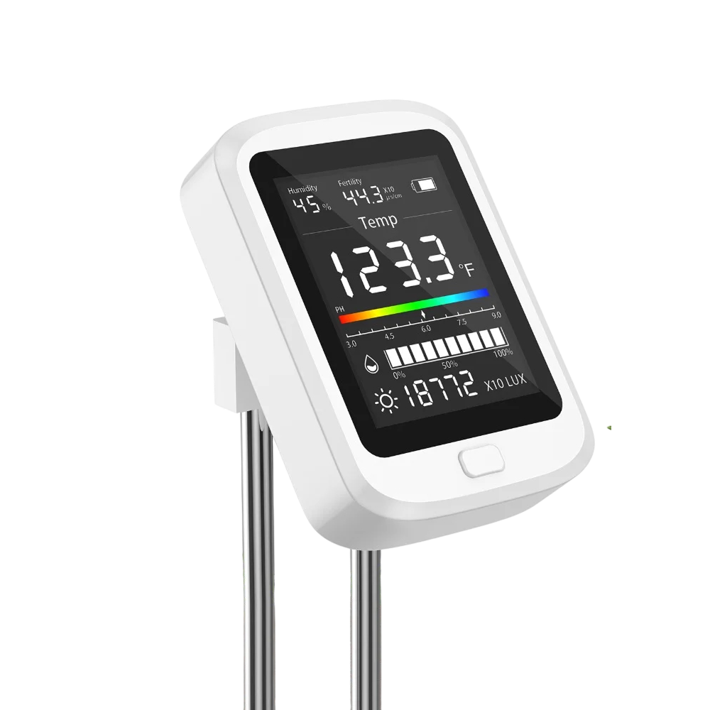 FizoMast 6-in-1 Digital Soil Tester with Rotatable HD Color Screen