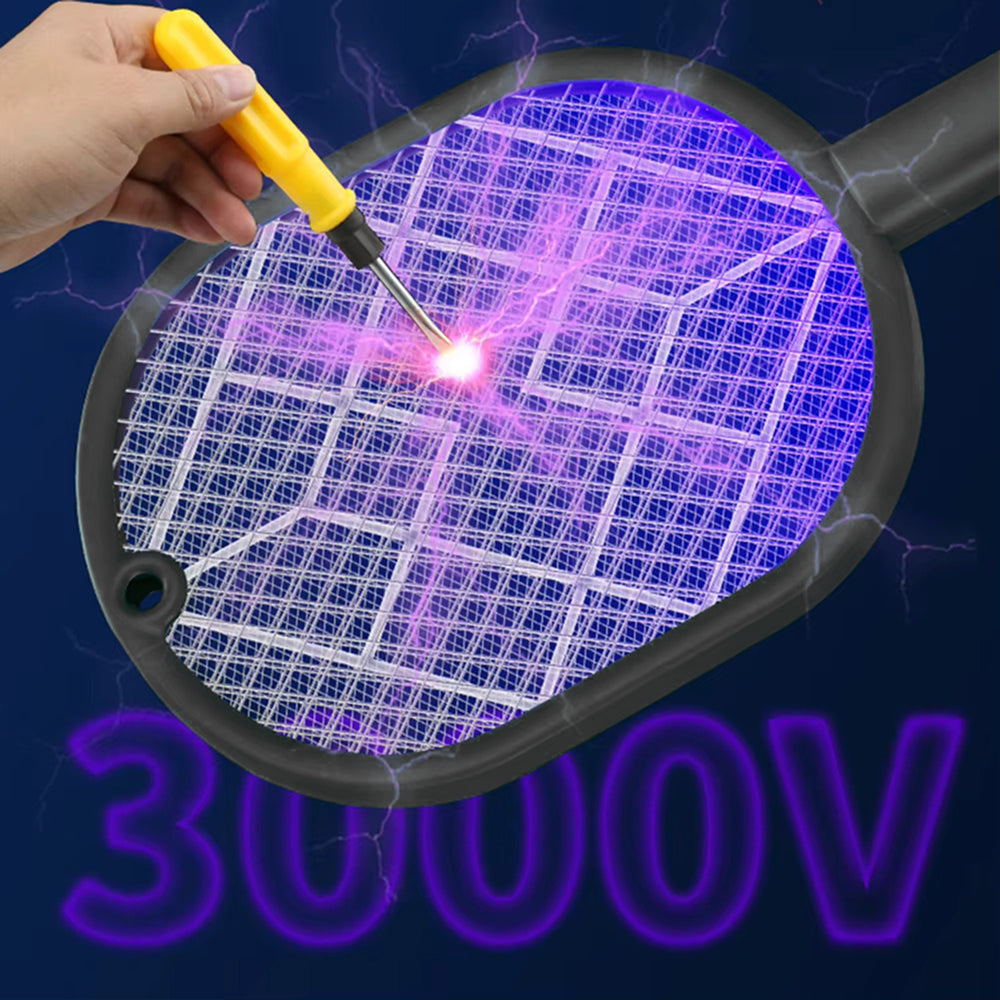 FlieNoci Electric Fly Swatter - 2-in-1 Rechargeable Bug Zapper with Bionic Attraction, UV Light Trap