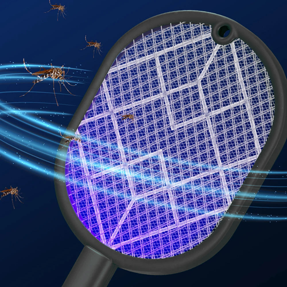 FlieNoci Electric Fly Swatter - 2-in-1 Rechargeable Bug Zapper with Bionic Attraction, UV Light Trap