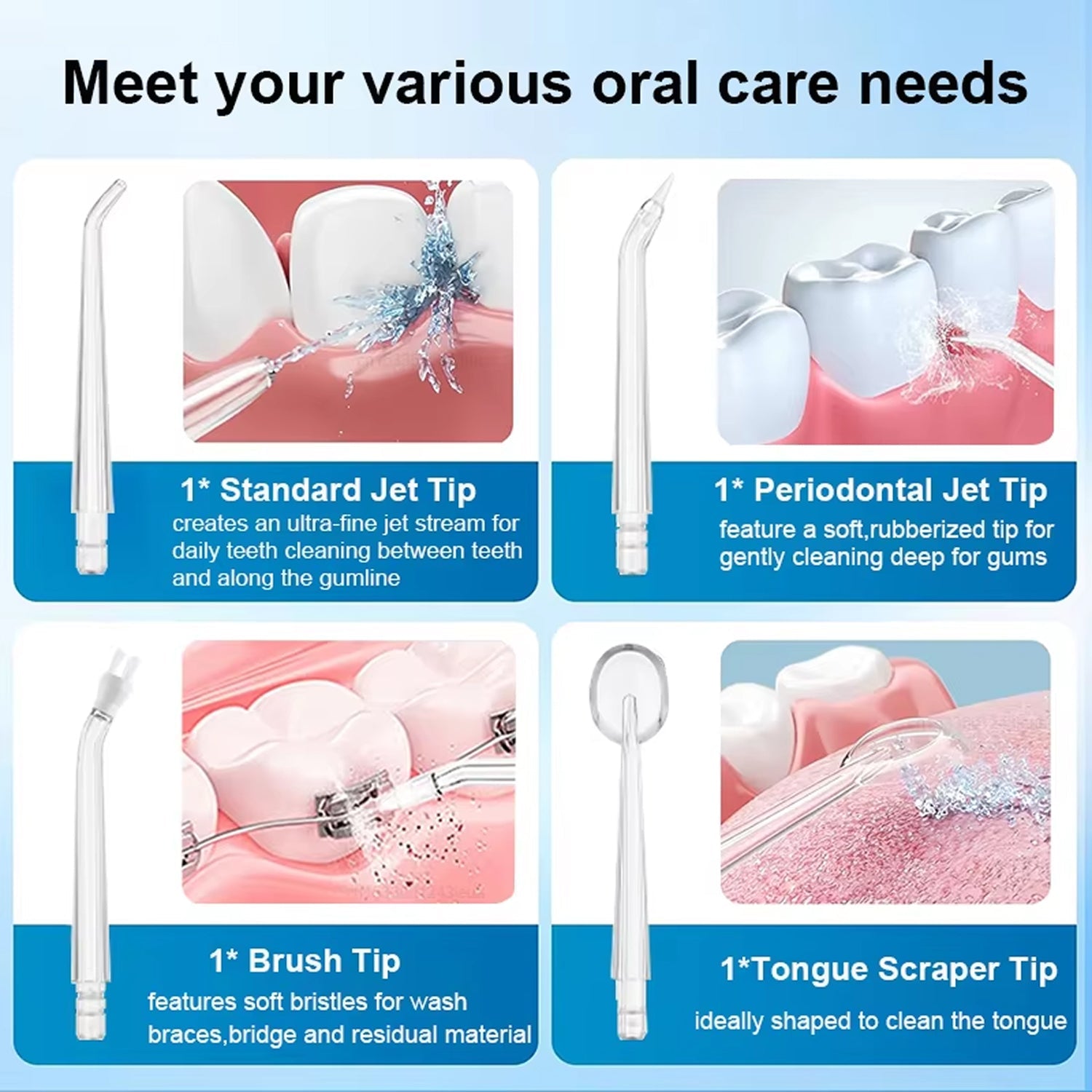 FloziWash Portable Water Flosser for Deep Teeth Cleaning