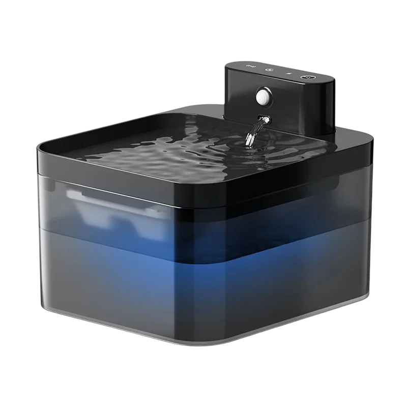 FotivCat Wireless Cat Water Fountain 2.2L Motion Sensor Rechargeable 2600mAh Ultra-Quiet