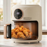 FrixAiry Non-Toxic Glass Air Fryer with PFAS-Free Borosilicate Pot